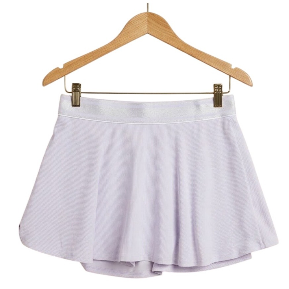 Nike Court Dri-FIT Tennis Skirt Skort Light Purple Lavender Metallic XL 445591